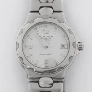 Longines Conquest Steel Date L11314 Watch Longines Conquest L1.113.4 Quartz Steel for $283 for sale  main image 4